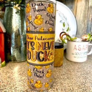 20 oz stainless tumblers, with lid and straw. Various styles. NEW